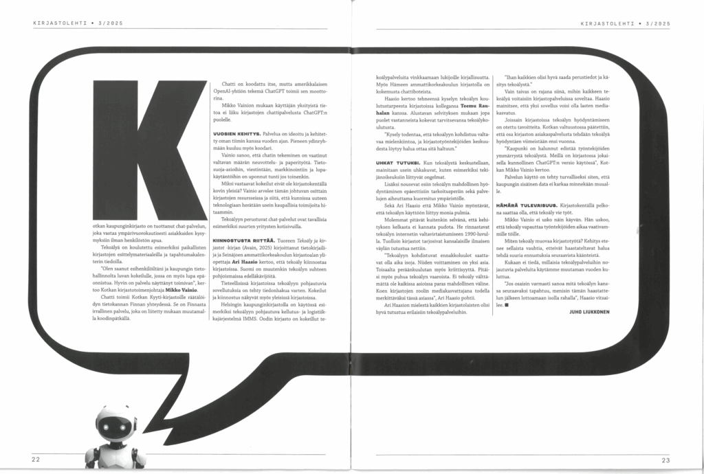 Kirjastolehti 2nd spread